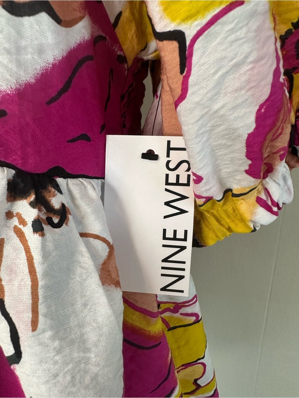Nine West Women's Multicolor Floral Print Shirt